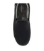 Mens Textured Full Slippers Black Closed Back Cushioned UK 6-13-3