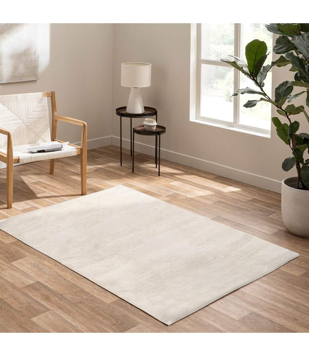 Tapis Frisé Uni Belluni 120x170cm Naturel-4