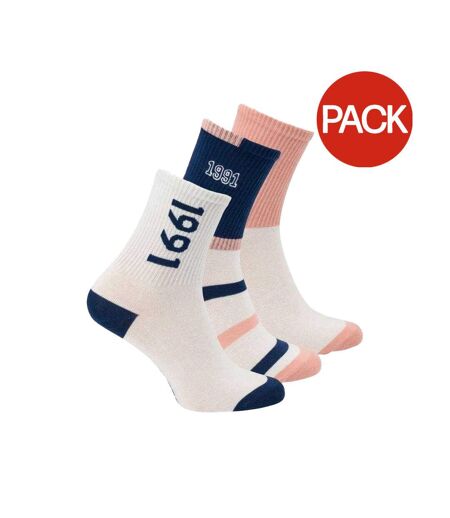 Pack Of 3  Womens/ladies Ignini Socks  Multicoloured Iguana