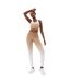 Brassière De Sport Motif/style Ombré Femme Marron Blanc USA Pro-4