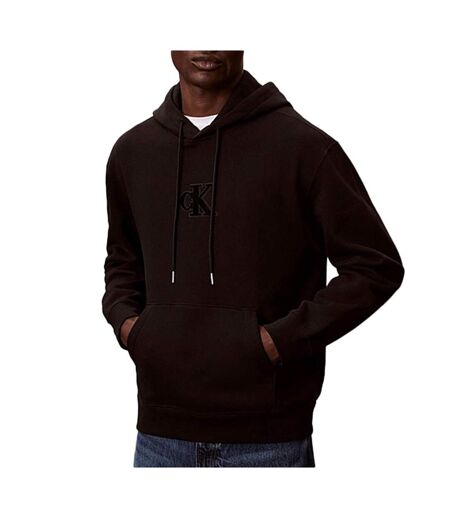 Sweat à capuche noir homme calvin klein jeans 3500