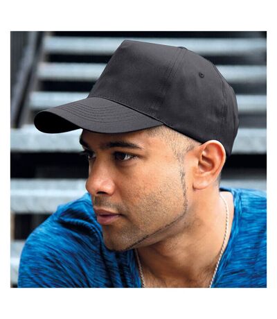 Result Unisex Core Houston 5 Panel Printers Baseball Cap (Black) - UTBC3043