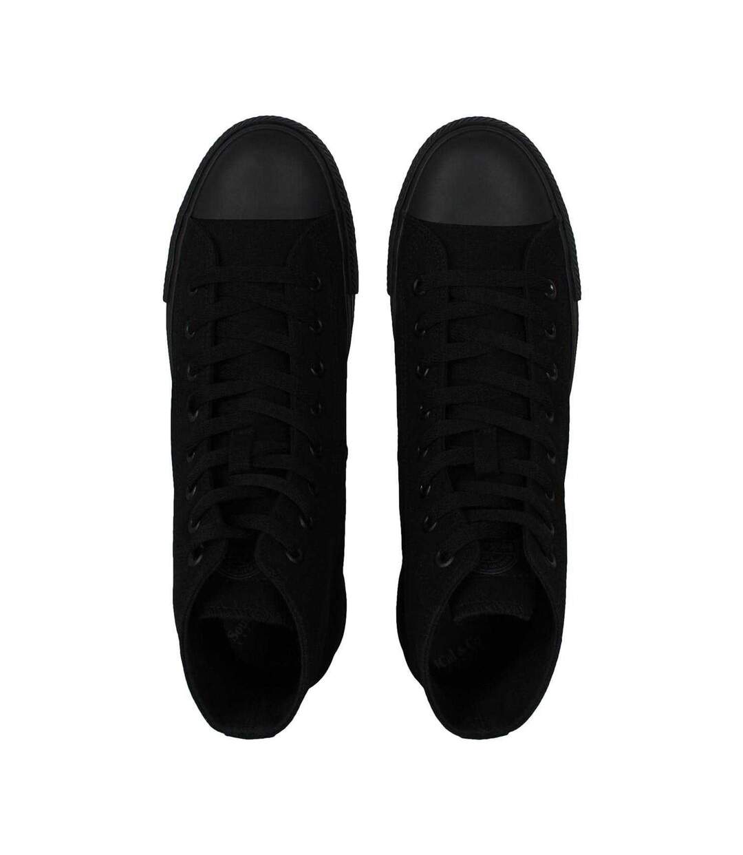 Mens Logo Canvas High Top Trainers Black SoulCal-4