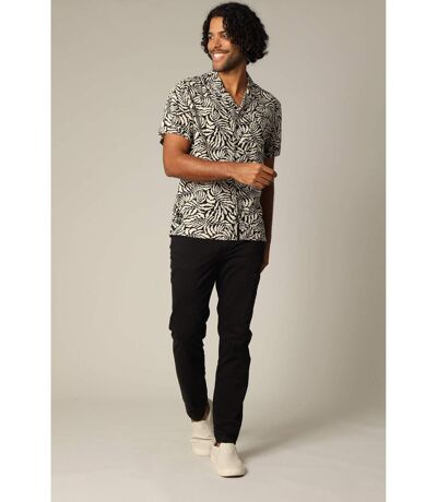 Chemise homme viscose à manches courtes et motif tropical JOSIAS