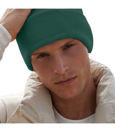 Bonnet tricoté homme vert bouteille Beechfield