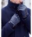 Isotoner Gants homme tactiles, en cuir d'agneau pleine fleur, doublés polaire-2