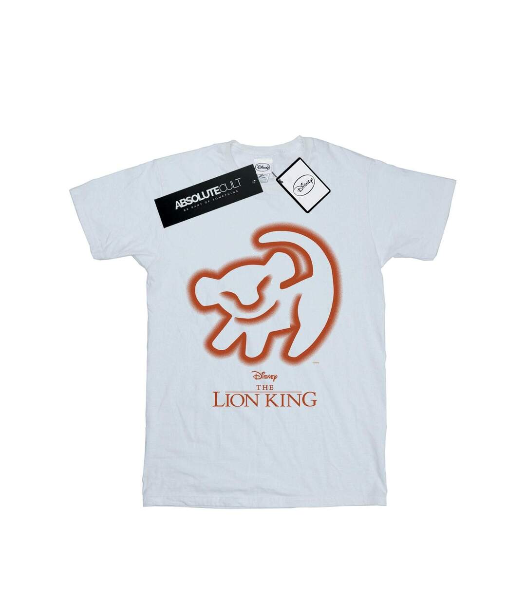 Disney Womens/Ladies The Lion King Cave Drawing Cotton Boyfriend T-Shirt (Blanc) - UTBI49489-1
