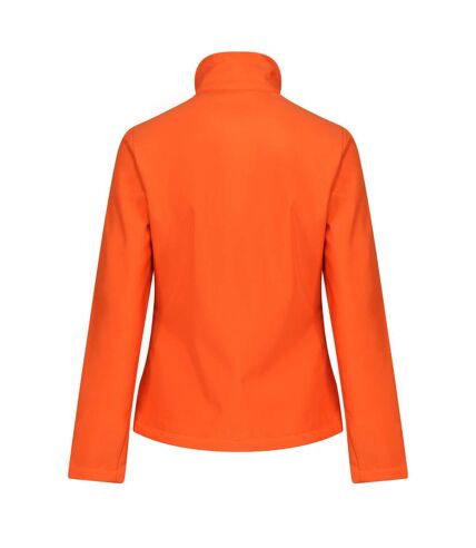 Regatta Standout Womens/Ladies Ablaze Printable Soft Shell Jacket (Magma Orange/Black)