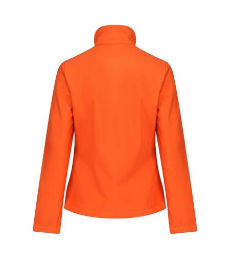 Regatta Standout Womens/Ladies Ablaze Printable Soft Shell Jacket (Magma Orange/Black)
