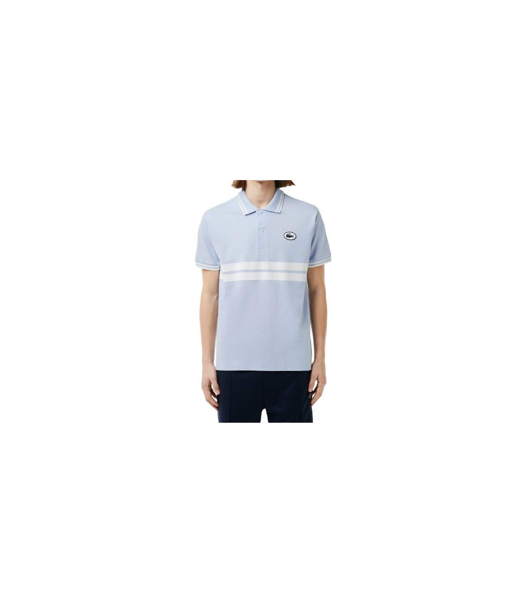 Mens Original L.12.12 Striped Organic Cotton Classic Polo Shirt Multicoloured Lacoste-1