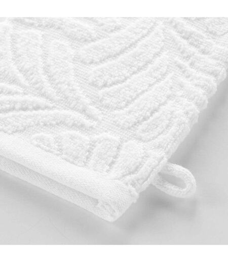 Lot de 2 Gants de Toilette Madeira 15x21cm Blanc