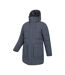 Parka Motif/style Long Digby Homme Bleu Marine Mountain Warehouse-4