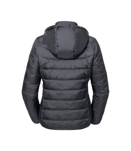 Russell Adults Unisex Hooded Nano Jacket (Black)