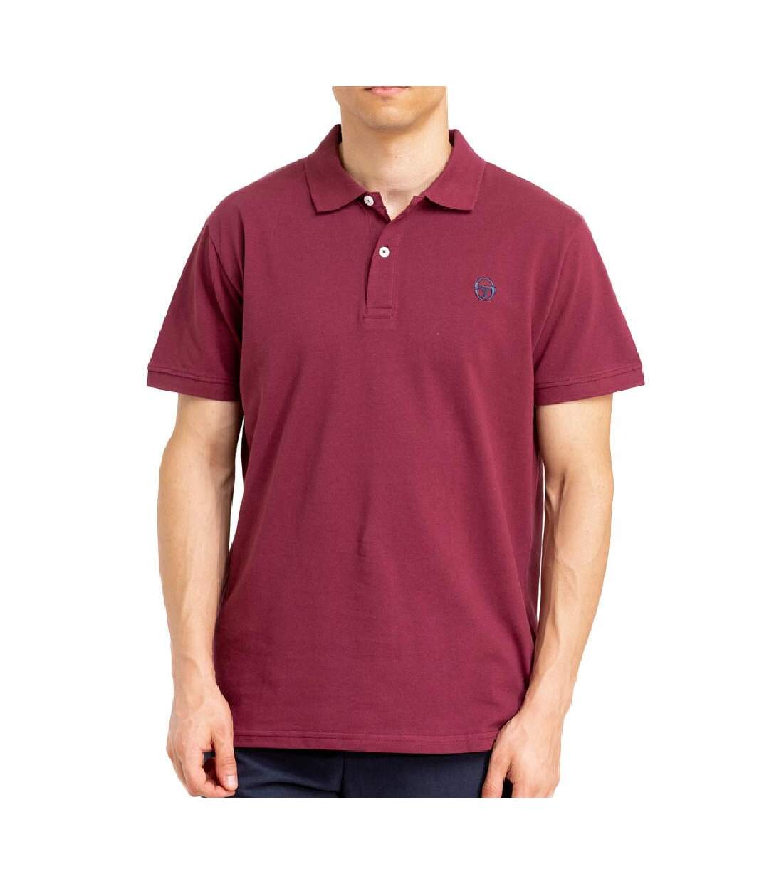 Polo Bordeaux/Marine Homme Sergio Tacchini Iconic - S-1