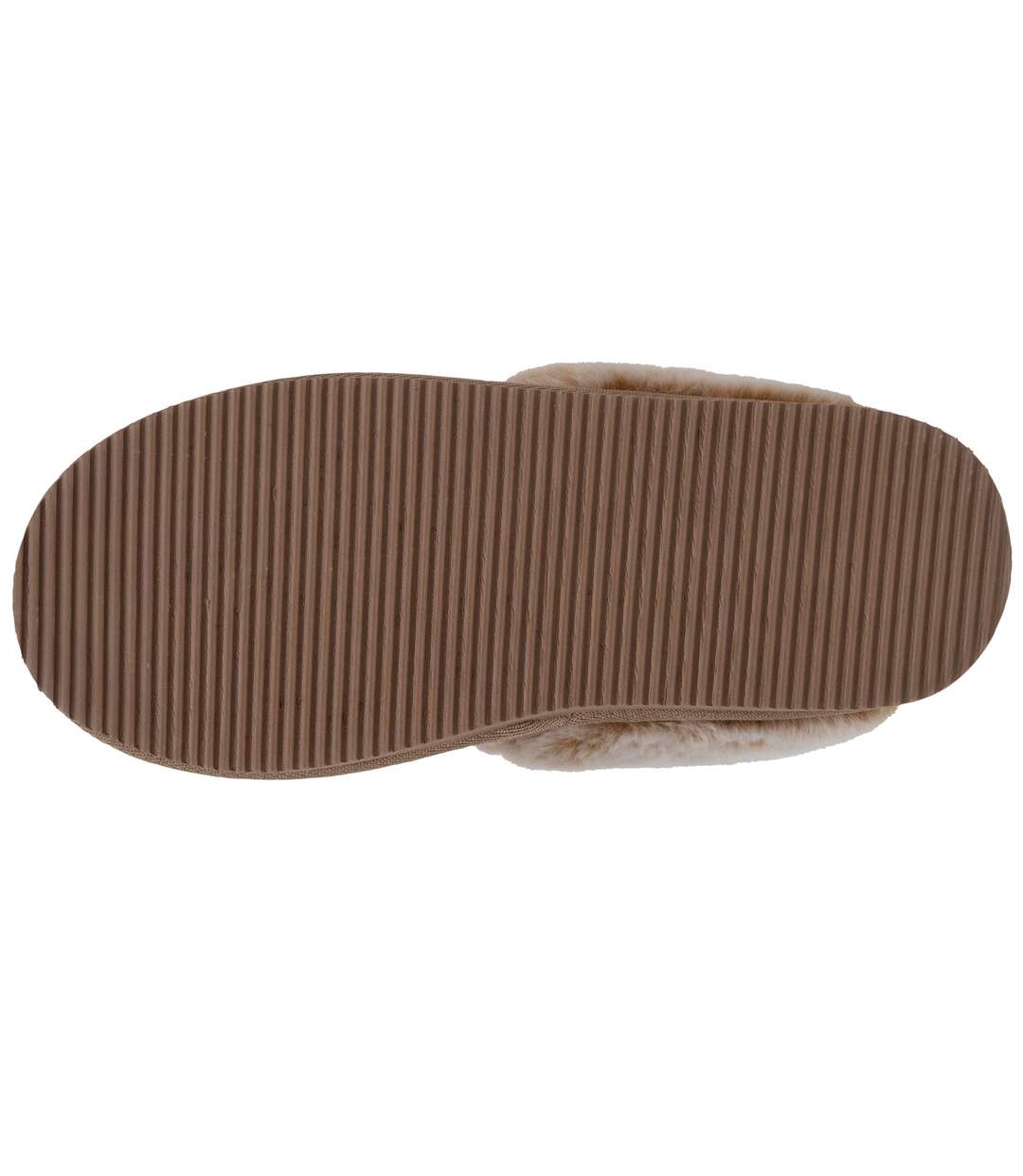 Isotoner Chaussons mules femme cuir fourré chaud-5