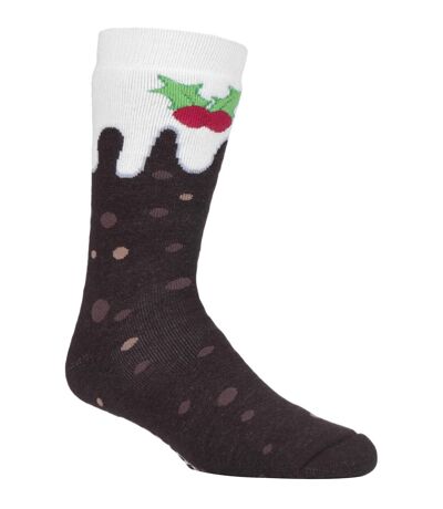 Ladies Thermal Christmas Non Slip Slipper Socks