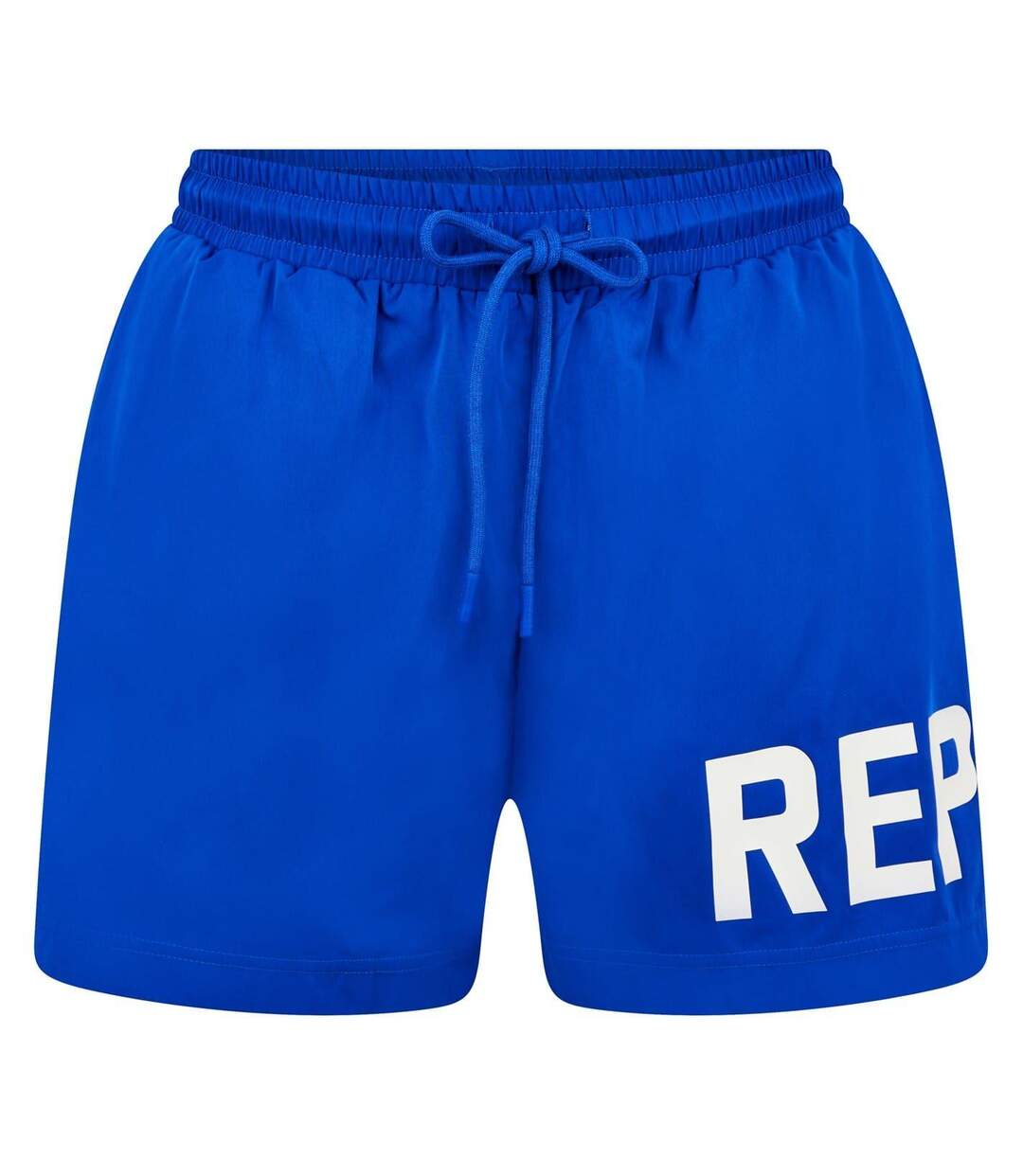 Mens Text Logo Polyester Swim Shorts Cobalt Blue Replay-2