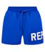 Mens Text Logo Polyester Swim Shorts Cobalt Blue Replay-2