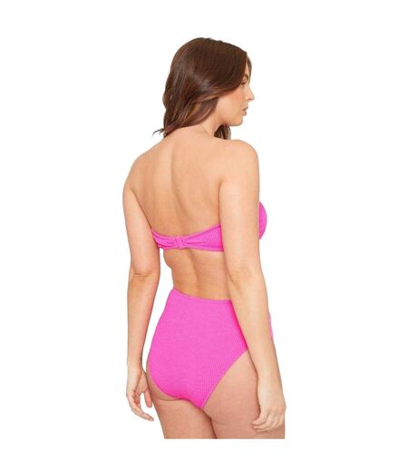 Haut De Maillot De Bain Motif/style Texturé Femme Rose Vif Be You