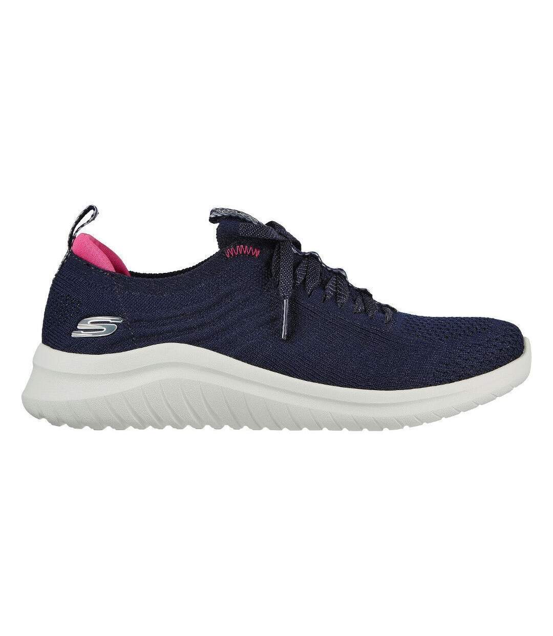 Skechers Womens/Ladies Ultra Flex 2.0 Sneakers (Navy/Hot Pink) - UTFS8424