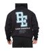 Mens Collegiate Full Zip Hoodie Black Blank Essentials-4