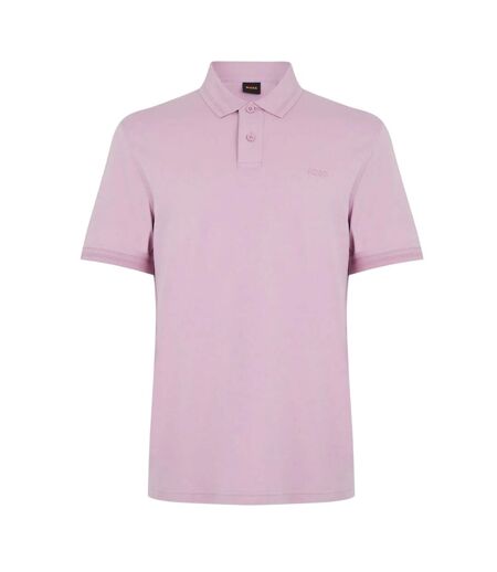 Polo Manches Courtes Homme Violet Boss