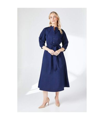 Robe mi-longue femme bleu marine Principles