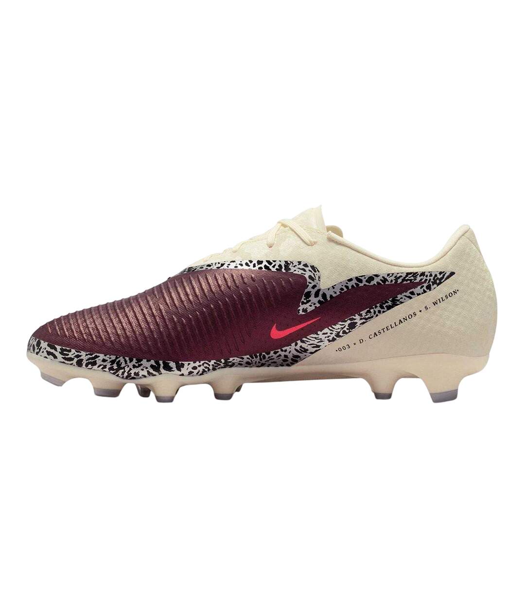 Mens Academy Firm Ground Football Boots Burgundy Digital Print Nike-3