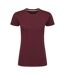 T-shirt Perfect Print Femme Bordeaux SG-1