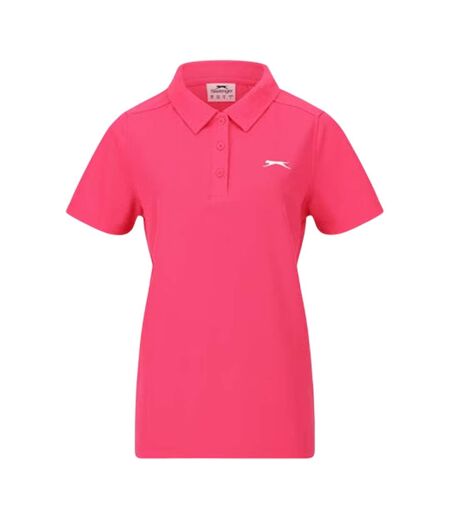 Polo Motif/style Logo Femme Rose Vif Slazenger