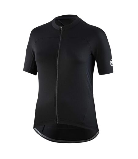 Womens/ladies Karol Full Zip Short-sleeved Jersey Black Bicycle Line