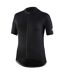 Womens/ladies Karol Full Zip Short-sleeved Jersey Black Bicycle Line-1