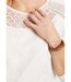 T-shirt coton et dentelle manches 3/4-4
