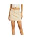 Womens/ladies Cargo Mini Skirt Beige Missy Empire-2
