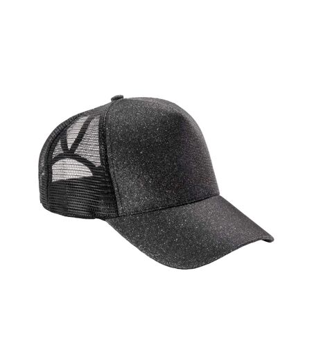 Result Headwear Unisex Adult New York Sparkle Trucker Cap (Black) - UTBC5360