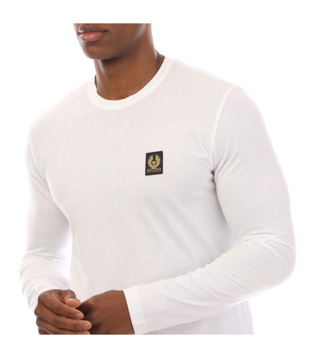 T-shirt Manches Longues Homme Blanc Belstaff-4