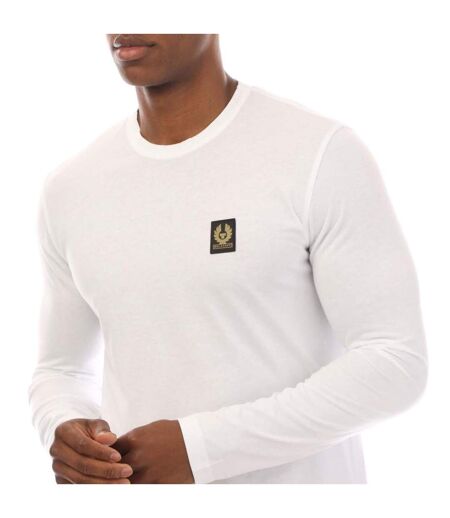 T-shirt Manches Longues Homme Blanc Belstaff
