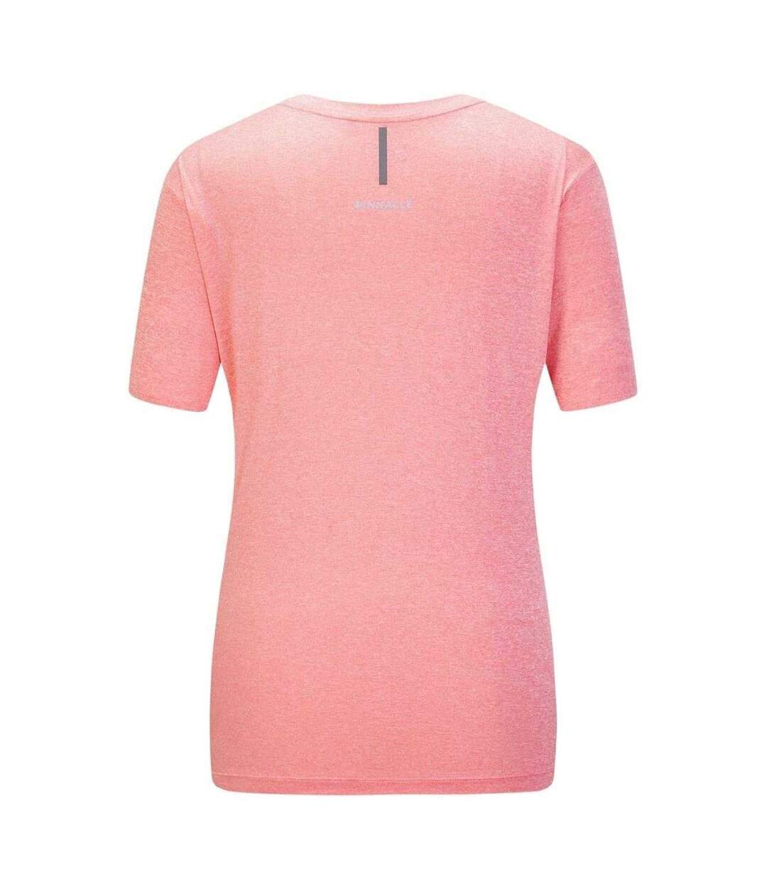 Womens/ladies Ultra Light Seamless T-shirt Pink Pinnacle-4