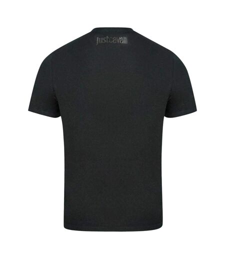 T-shirt Motif Délavé Homme Noir Just Cavalli