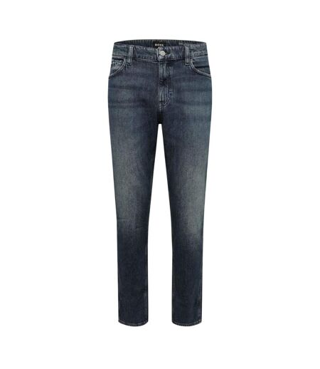 Mens Delaware Cotton Slim Jeans Navy Boss