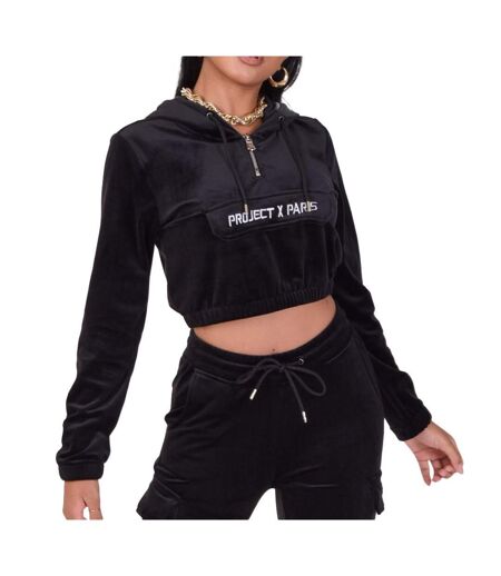 Veste à capuche Noir Femme Project X Paris Hoodie - XS