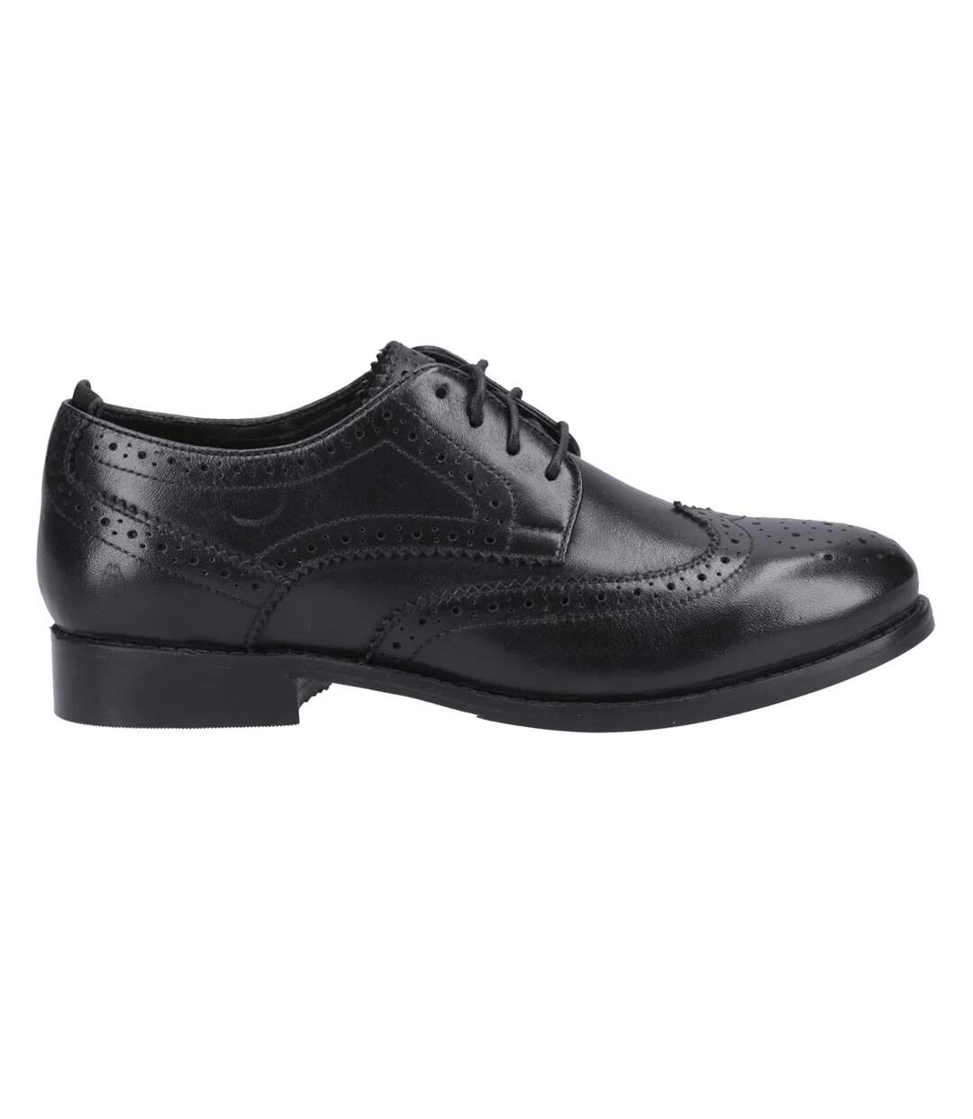 Womens/ladies Natalia Leather Brogues Black Black Hush Puppies-3
