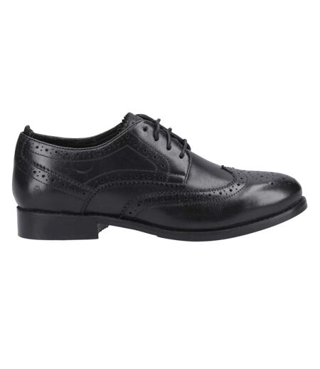 Womens/ladies Natalia Leather Brogues Black Black Hush Puppies