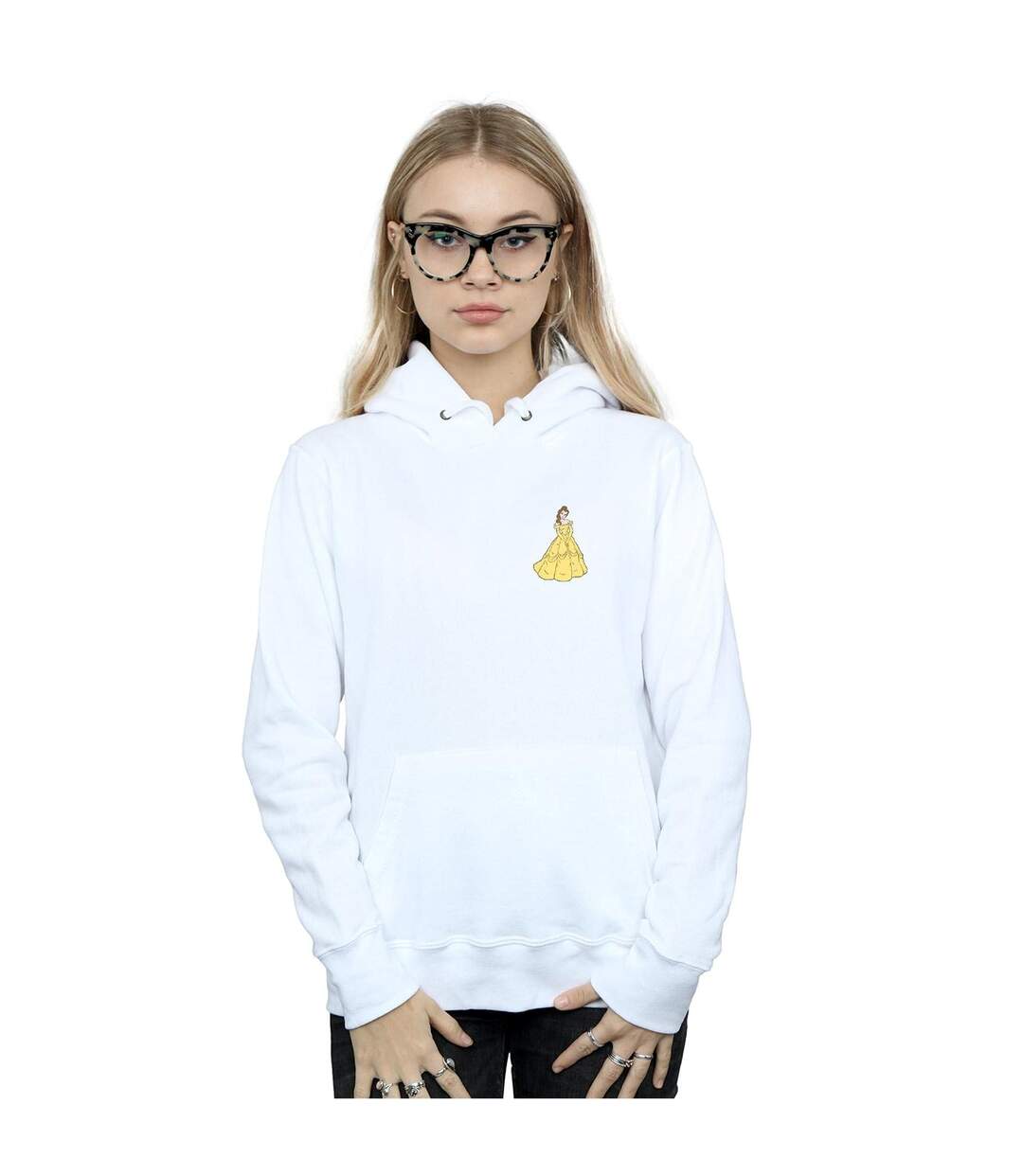 Disney Princess - Sweat à capuche BELLE CHEST - Femme (Blanc) - UTBI12478-2