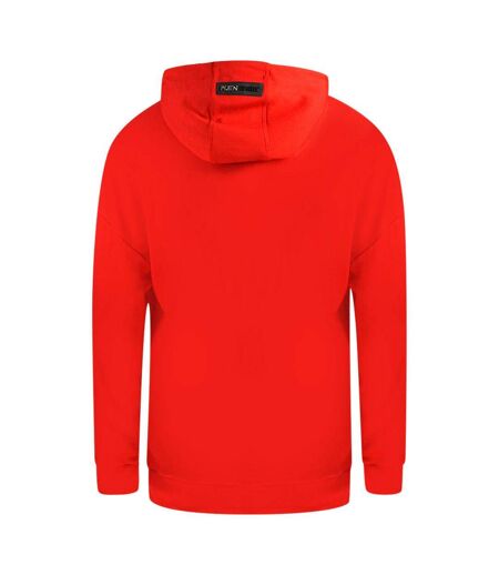 Sweat À Capuche Motif/style Logo Homme Rouge Jaune Plein Sport