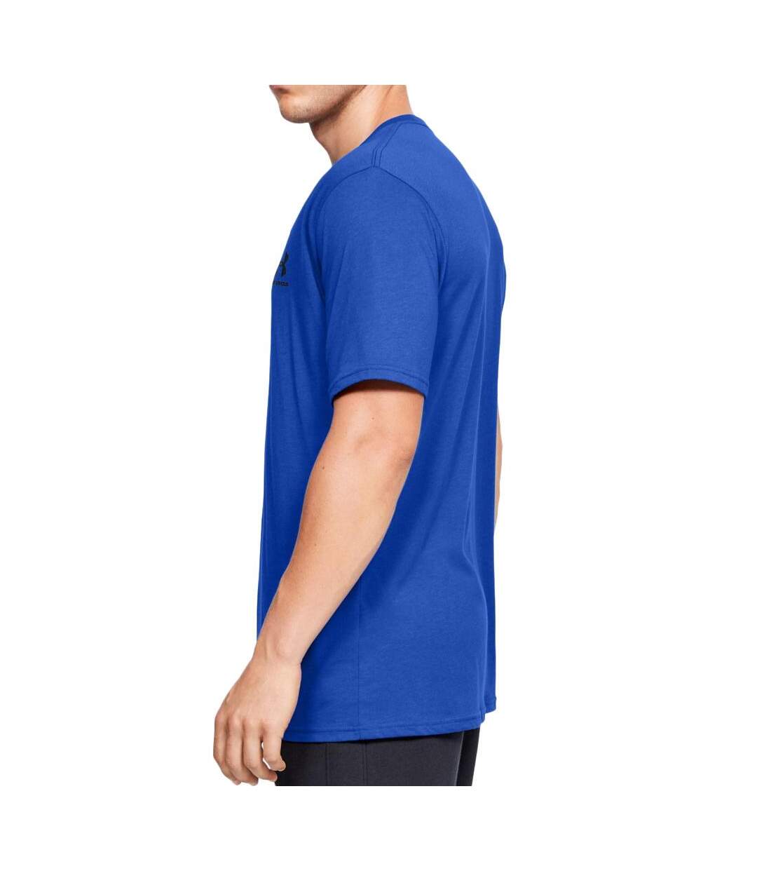 T-shirt Bleu Roi Homme Under Armour Left Chest - L-2