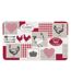 Tapis de Cuisine Mousse Vickie 45x75cm Rouge-1