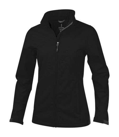 Elevate Womens/Ladies Maxson Softshell Jacket (Solid Black)