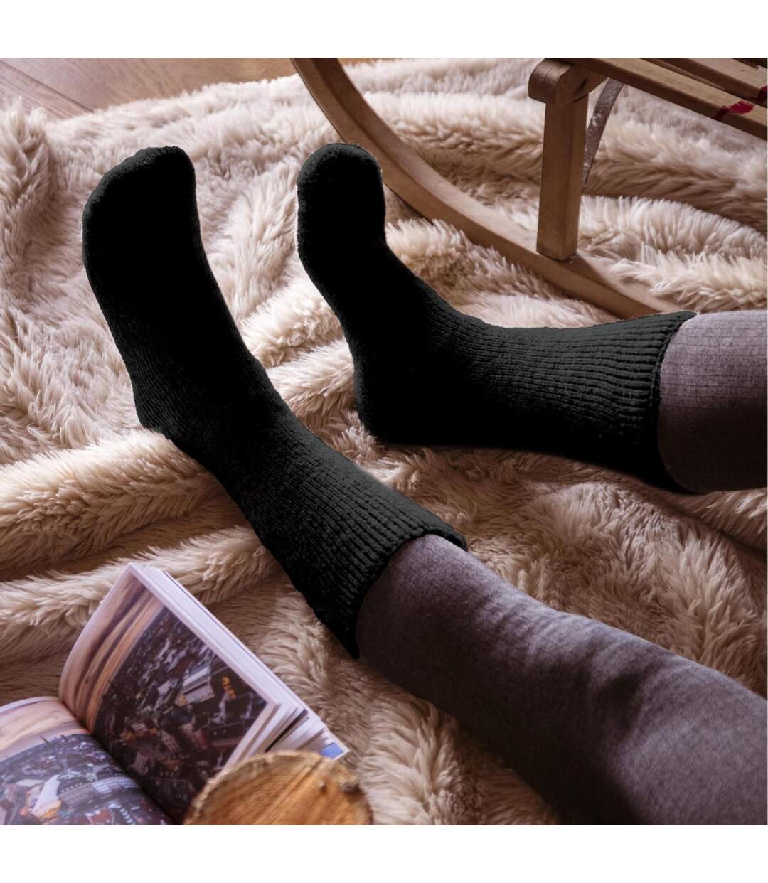 Chaussettes Homme Thermiques Hiver Épaisses Laine-3