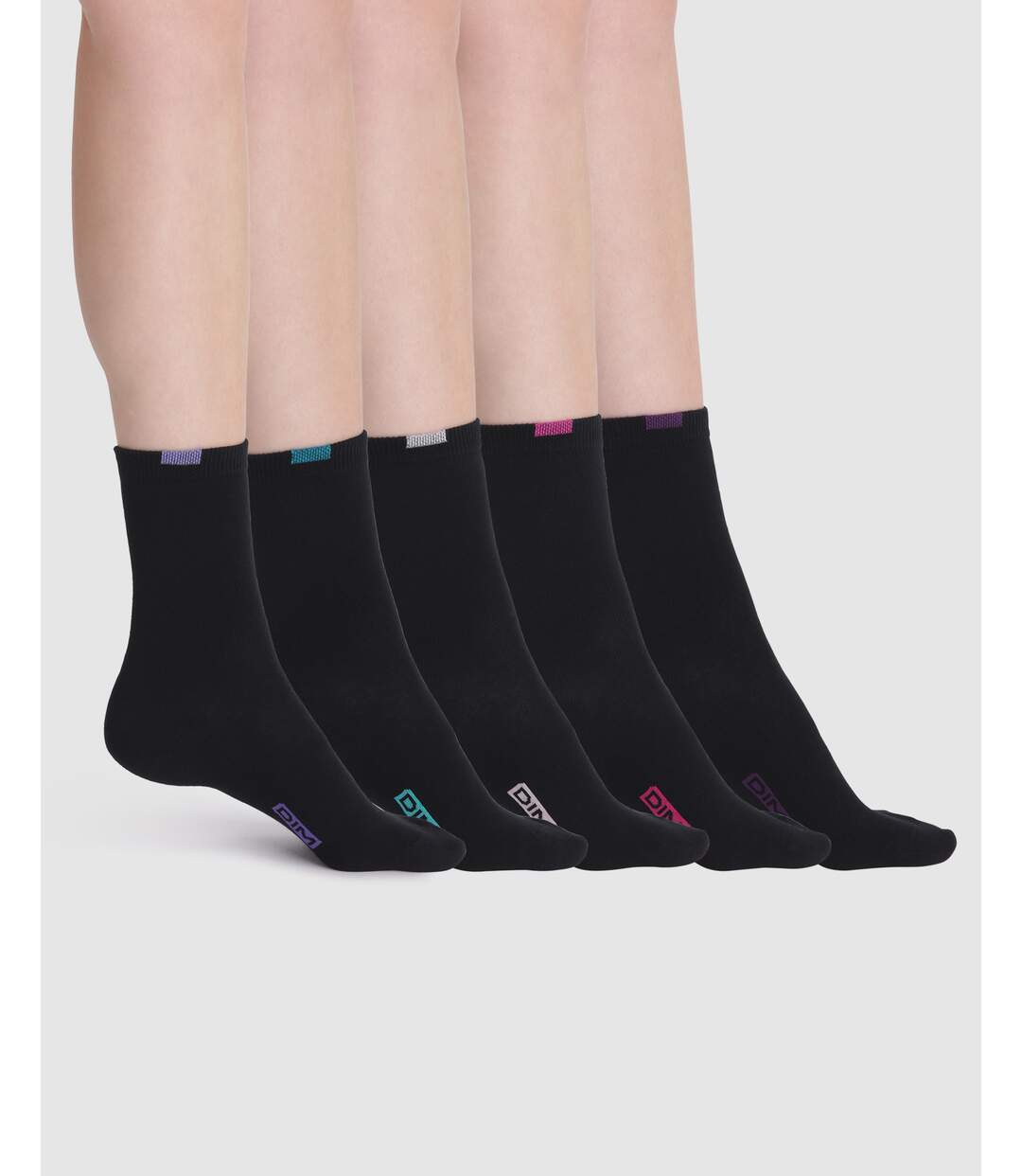 Lot de 5 Paires de Mi-Chaussettes Ecodim-1